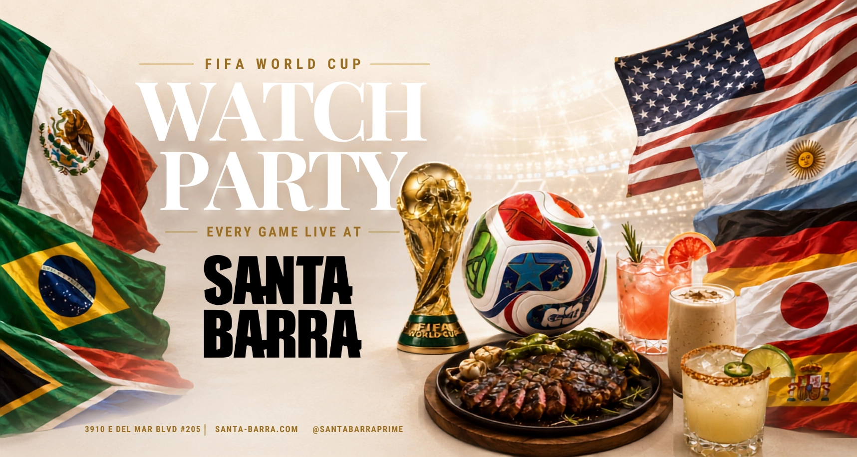 Santa Barra Prime — all games live this week