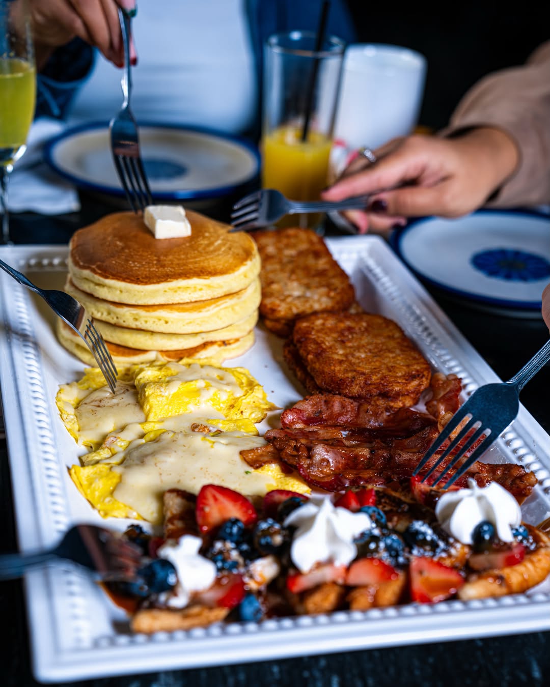 Loaded breakfast platter